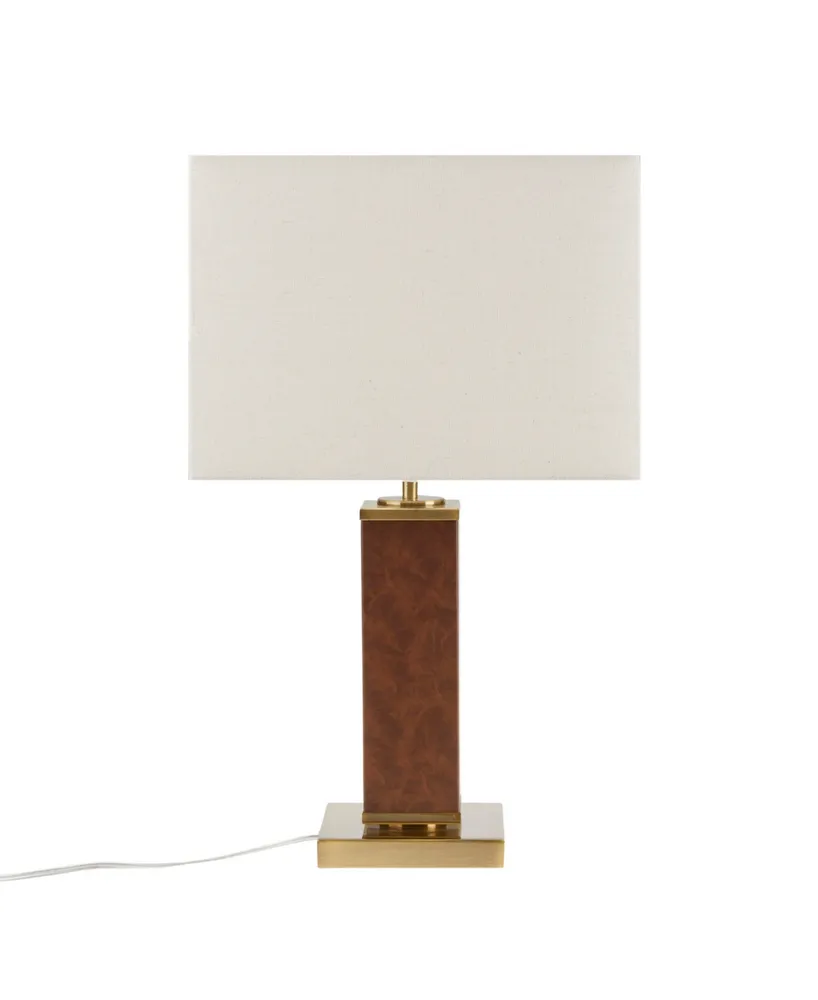 Martha Stewart Hawley Faux Leather Table Lamp