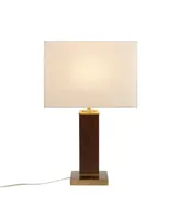 Martha Stewart Hawley Faux Leather Table Lamp