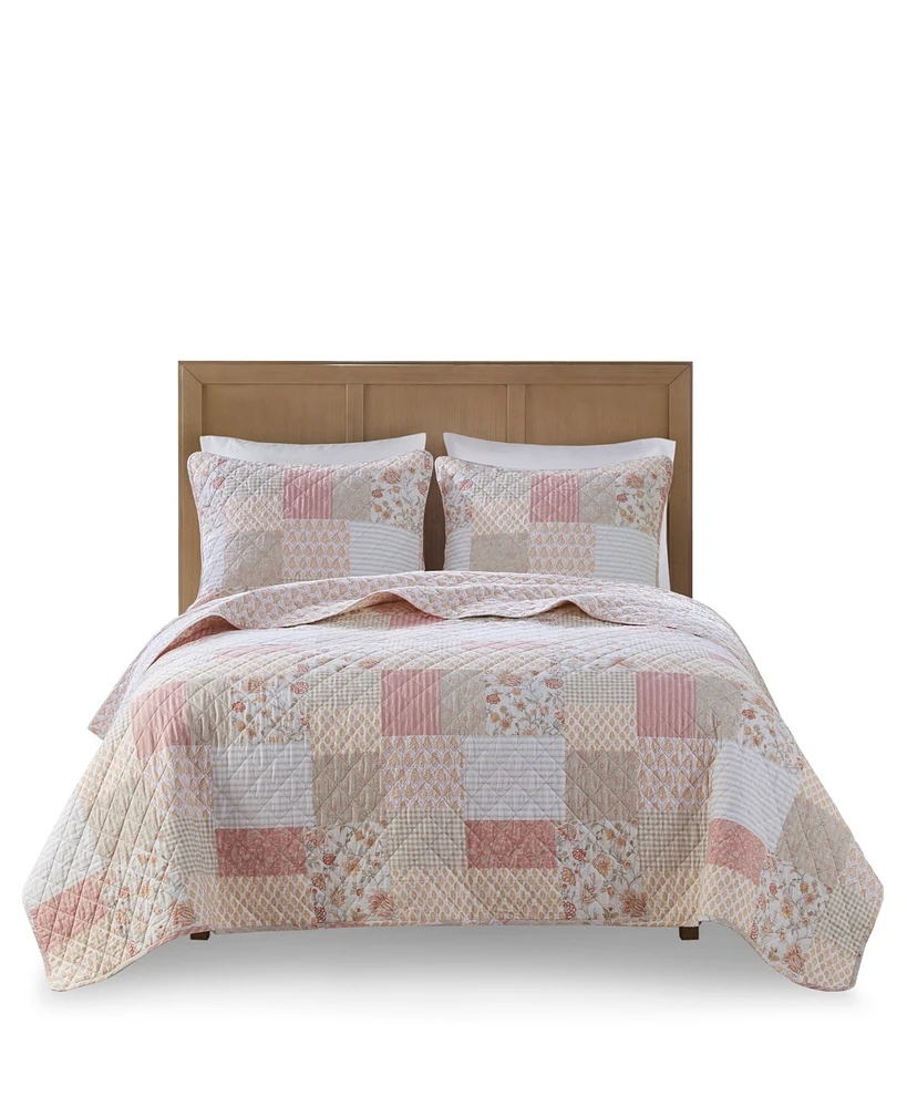 Madison Park Maren 100% Cotton Reversible -Pc. Quilt Set