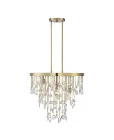 Livorno 4-Light Chandelier in Noble Brass