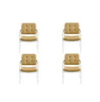 Mondo Legacy Tufted Dining Chair with Metal Legs