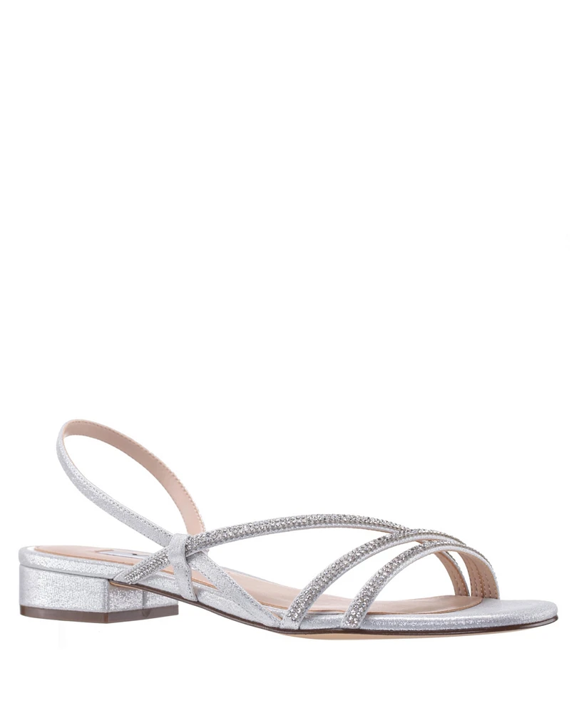 Nina Women's Skylee Asymmetrical Flat Evening Sandals