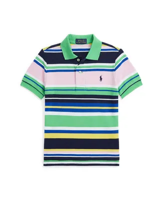 Polo Ralph Lauren Toddler and Little Boys Striped Cotton Mesh Shirt