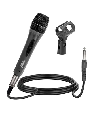 5 Core Microphone Professional Dynamic Karaoke Xlr Wired Mic w On/Off Switch Pop Filter Cardioid Unidirectional Pickup Handheld Micr³fono -Pm-286