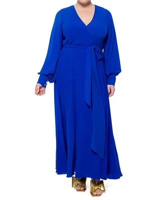 Meghan Los Angeles Plus Size LilyPad Maxi Dress