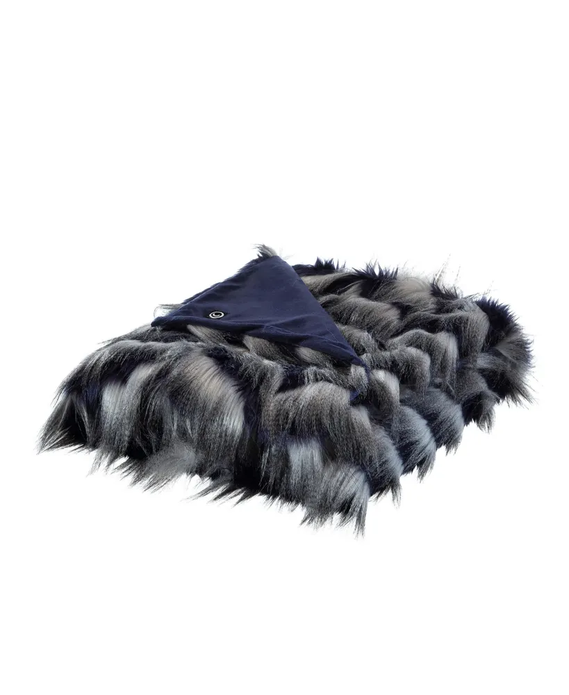 Plush Faux Fur Throw, 50 x 60, Created for Macy's