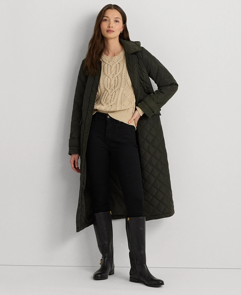 Lauren Ralph Women's Collared Quilted Coat