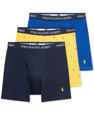 Polo Ralph Lauren Men's 5-Pack Classic-Fit Performance Stretch Microfiber  Logo Woven Boxer Briefs - Macy's