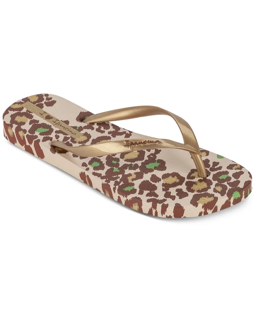 Ipanema Women's Animal Print Slip-On Thong Sandals