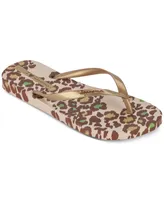 Ipanema Women's Animal Print Slip-On Thong Sandals