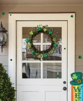 Glitzhome 20" D St. Patrick's Shamrock Berry Wreath