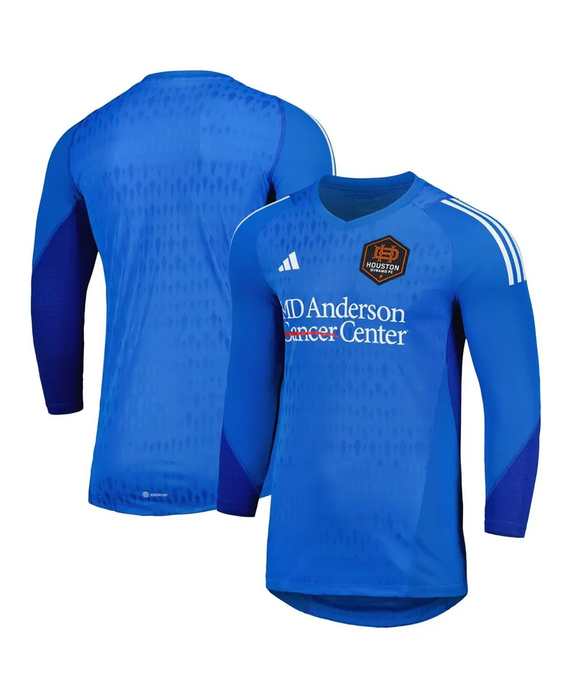 Men's adidas Blue Houston Dynamo Fc 2023 Goalkeeper Long Sleeve Replica Jersey