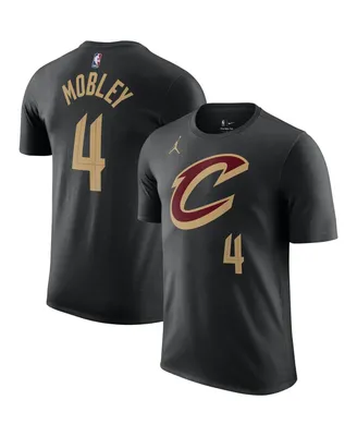 Men's Jordan Evan Mobley Black Cleveland Cavaliers 2022/23 Statement Edition Name and Number T-shirt