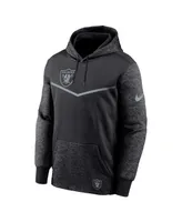 Men's Nike Black Las Vegas Raiders Rflctv Chevron Pullover Hoodie