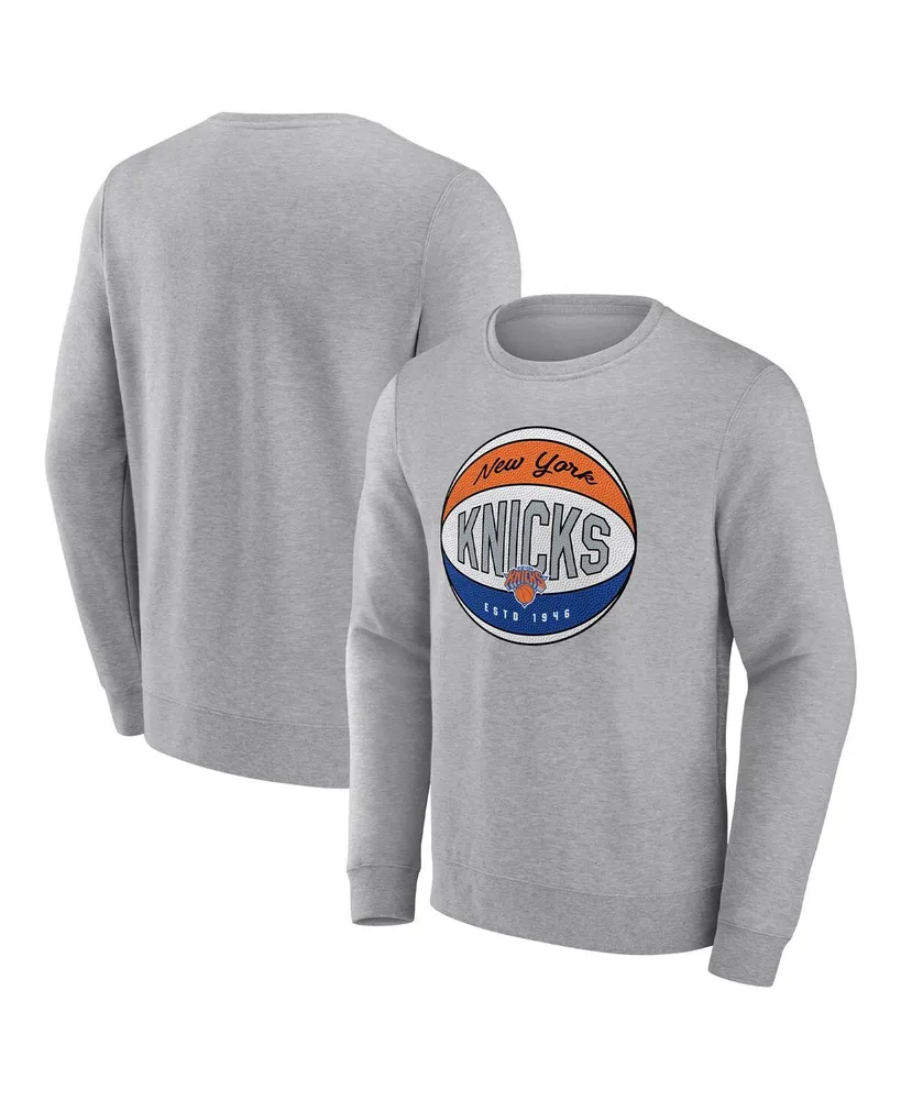 Lids New York Knicks Fanatics Branded Off The Bench Color Block Pullover  Hoodie - Heathered Gray