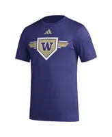 Men's adidas Purple Washington Huskies 2023/24 Aeroready Homeland Plate Pregame T-shirt