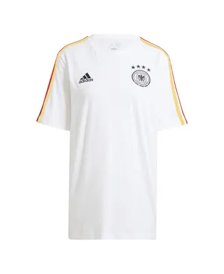 Men's adidas White Germany National Team Dna Three-Stripe T-shirt
