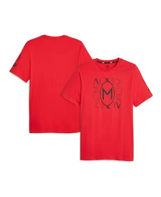 Men's Puma Red Ac Milan FtblCore Graphic T-shirt