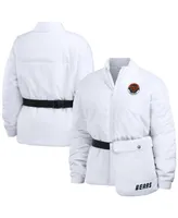 Women's Wear by Erin Andrews White Chicago Bears Packaway Full-Zip Puffer Jacket