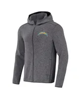 Men's Nfl x Darius Rucker Collection by Fanatics Gray Los Angeles Chargers Fleece Pullover Hoodie