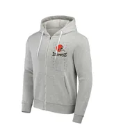 Men's Nfl x Darius Rucker Collection by Fanatics Heather Gray Cleveland Browns Domestic Full-Zip Hoodie