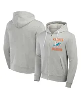 Men's Nfl x Darius Rucker Collection by Fanatics Gray Miami Dolphins Domestic Full-Zip Hoodie