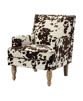 Hulala Home Bisnauth Contemporary Accent Chair with Nailhead Trim