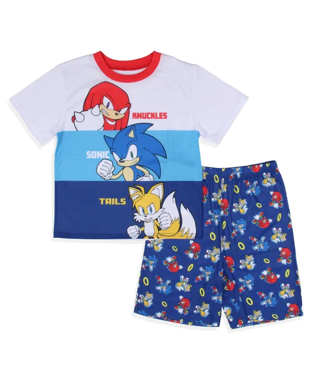 Sega Sonic the Hedgehog Athletic Pullover T-Shirt & Shorts Outfit