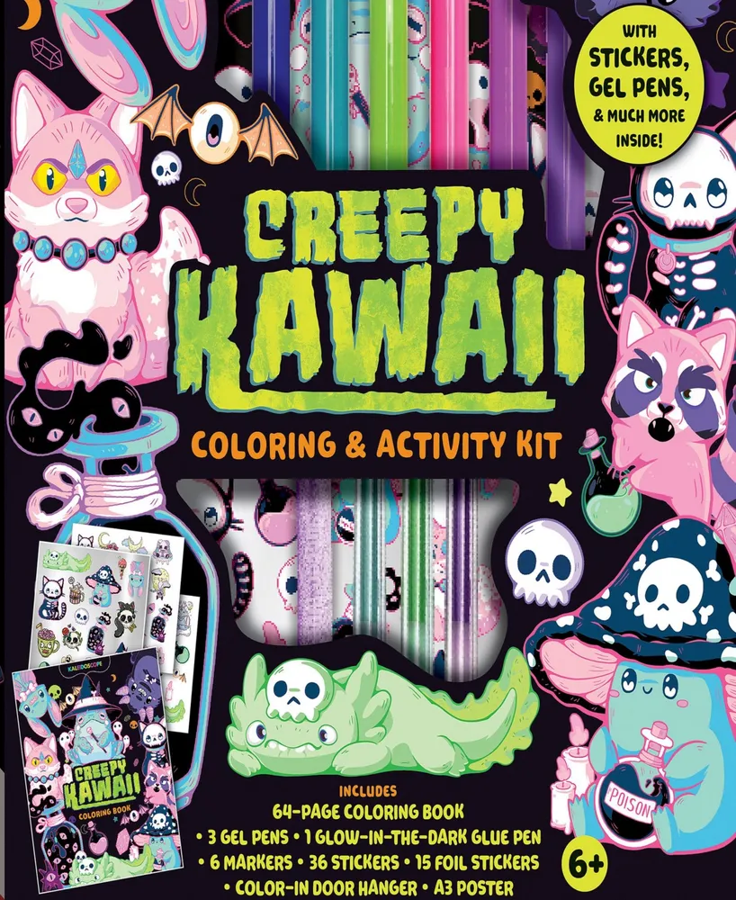 Kaleidoscope Creepy Kawaii Coloring Activity Kit