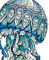 Art Maker Ocean Tranquility Mindwaves Coloring Kit