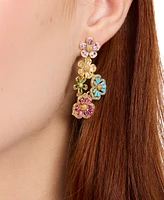 kate spade new york Gold-Tone Fleurette Cluster Drop Earrings