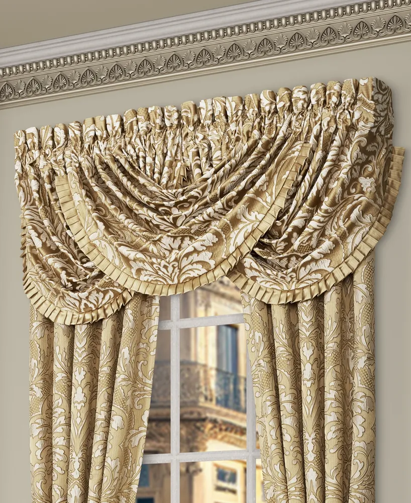 J Queen New York Aurelia Window Waterfall Valance, 33" x 49"