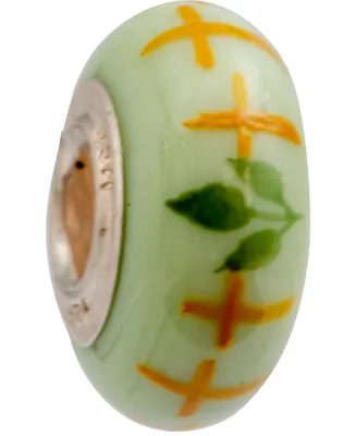 Fenton Glass Jewelry: Easter Bead Glass Charm - Multi