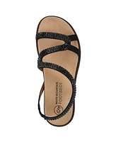 White Mountain Women's Majorette Footbed Flat Sandals