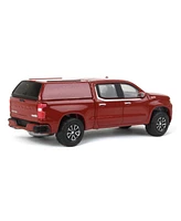 Greenlight Collectibles 1/64 Chevrolet Silverado Ltd High Country with Camper Shell, Cherry Red, Showroom Floor Series