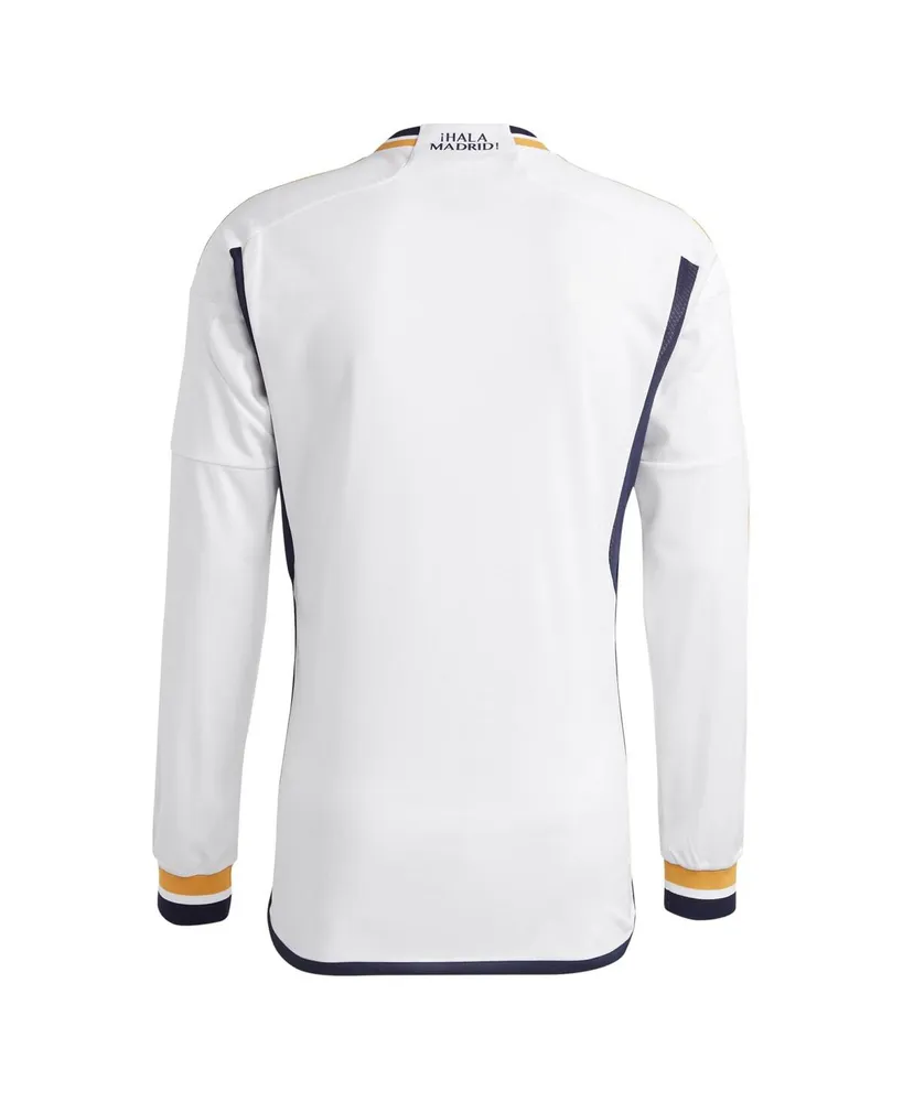 Men's adidas Real Madrid 2023/24 Home Replica Long Sleeve Jersey