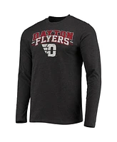 Men's Concepts Sport Red, Heathered Charcoal Distressed Dayton Flyers Meter Long Sleeve T-shirt and Pants Sleep Set
