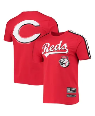 Men's Pro Standard Red, Black Cincinnati Reds Taping T-shirt