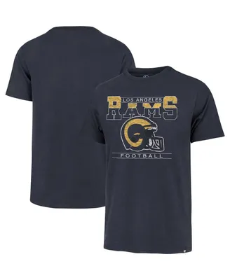 Men's '47 Brand Blue Distressed Los Angeles Rams Time Lock Franklin Big and Tall T-shirt