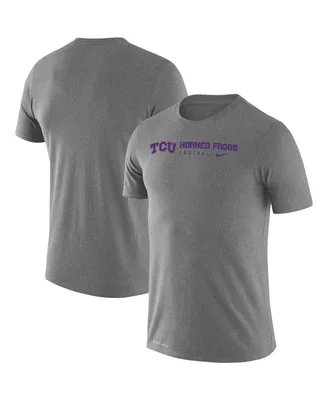 Men's Nike Heather Gray Tcu Horned Frogs Changeover Legend T-shirt