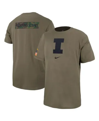 Men's Nike Olive Illinois Fighting Illini Military-Inspired Pack T-shirt