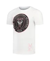 Men's Mitchell & Ness White Inter Miami Cf Crest T-shirt