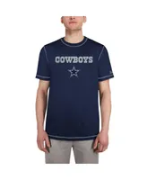 Men's New Era Navy Dallas Cowboys Third Down Puff Print T-shirt