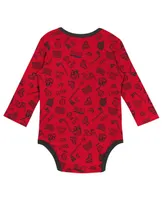 Infant Boys and Girls Red Chicago Blackhawks Dynamic Defender Long Sleeve Bodysuit