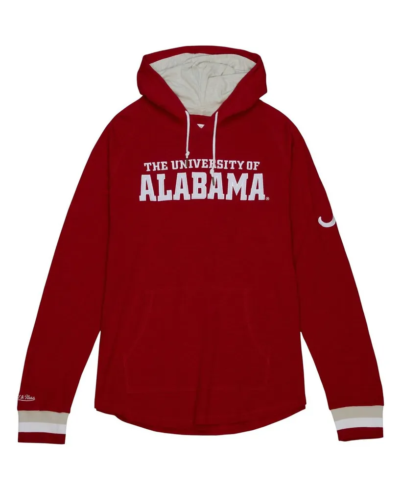 Men's Mitchell & Ness Crimson Alabama Tide Legendary Raglan Pullover Hoodie