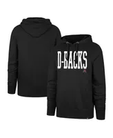 Men's '47 Brand Black Arizona Diamondbacks Dime Headline Pullover Hoodie