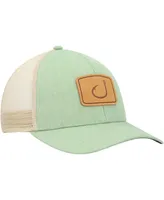 Men's Avid Olive, Natural Lay Day Trucker Snapback Hat