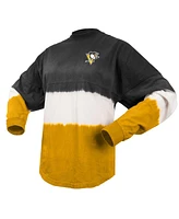 Women's Spirit Jersey Black, Gold Pittsburgh Penguins Ombre Long Sleeve T-shirt