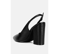 Womens creidne block heel pointed toe sandals