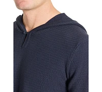 Kenneth Cole Men's 4-Way Stretch Die-Dyed Hooded Sweater